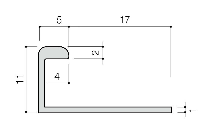 リクシル(INAX) 装飾見切り材 (壁用) 壁見切りJ 7 ホワイト(W) SM-2700J/W-7 51605TMN | タイルライフ  アウトレットタイル販売（通販）サイト