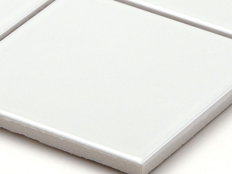 内装タイル 組み合わせて楽しい白いタイル 97mm角平 表面紙貼り