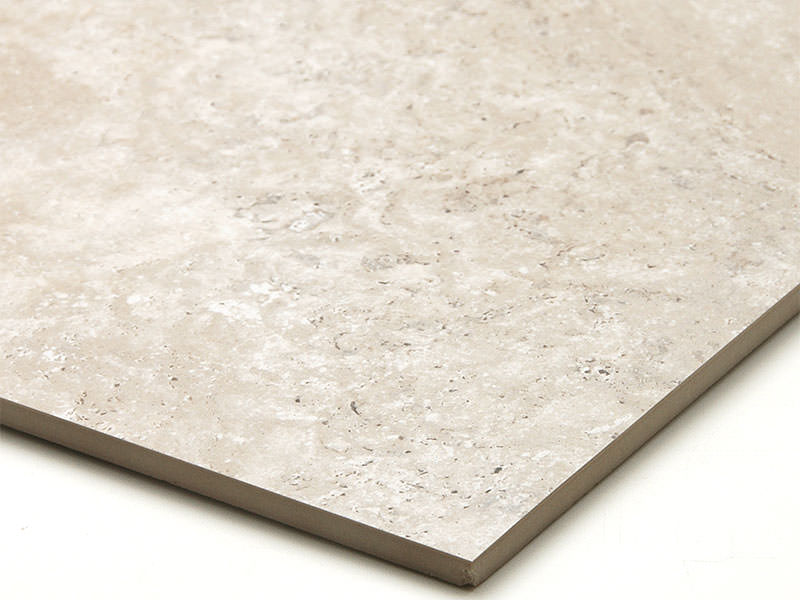 600角平】 大理石調タイル トラバーチン風 アイボリー系 53165EUN