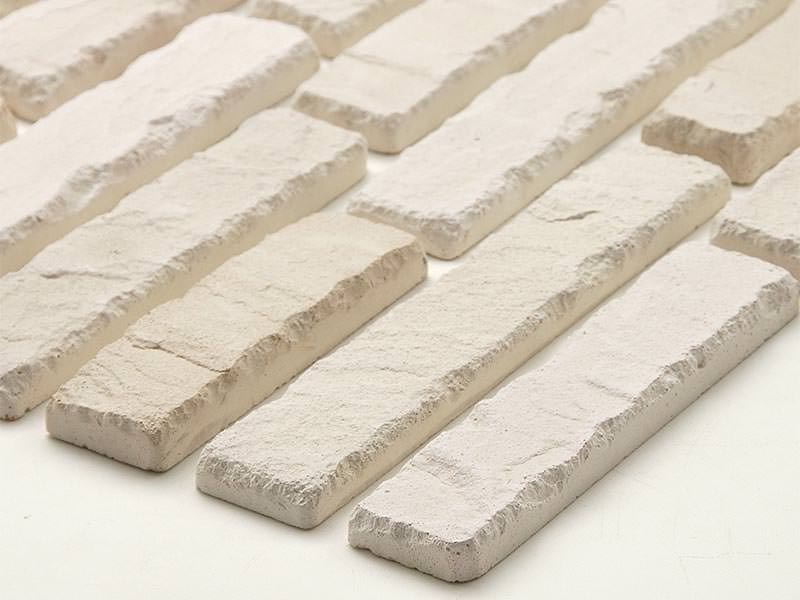 セメント系人造石 砂岩風ボーダー 平 オフホワイト系 53202KTN