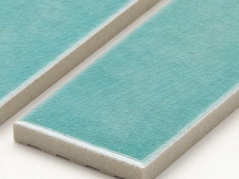 内装タイル 227×60mm角(二丁掛) 貫入あり ライトグリーン系 53279CWS