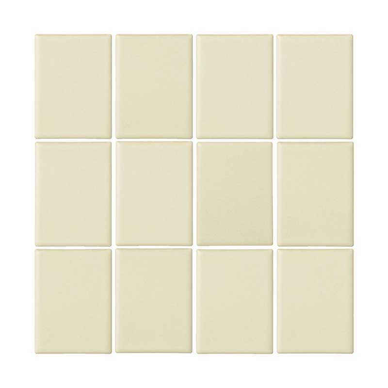 アンティークタイル２枚 壁タイル ピュリティ 100×75角平紙貼り(スダレ貼り) 色:2 53676NMK