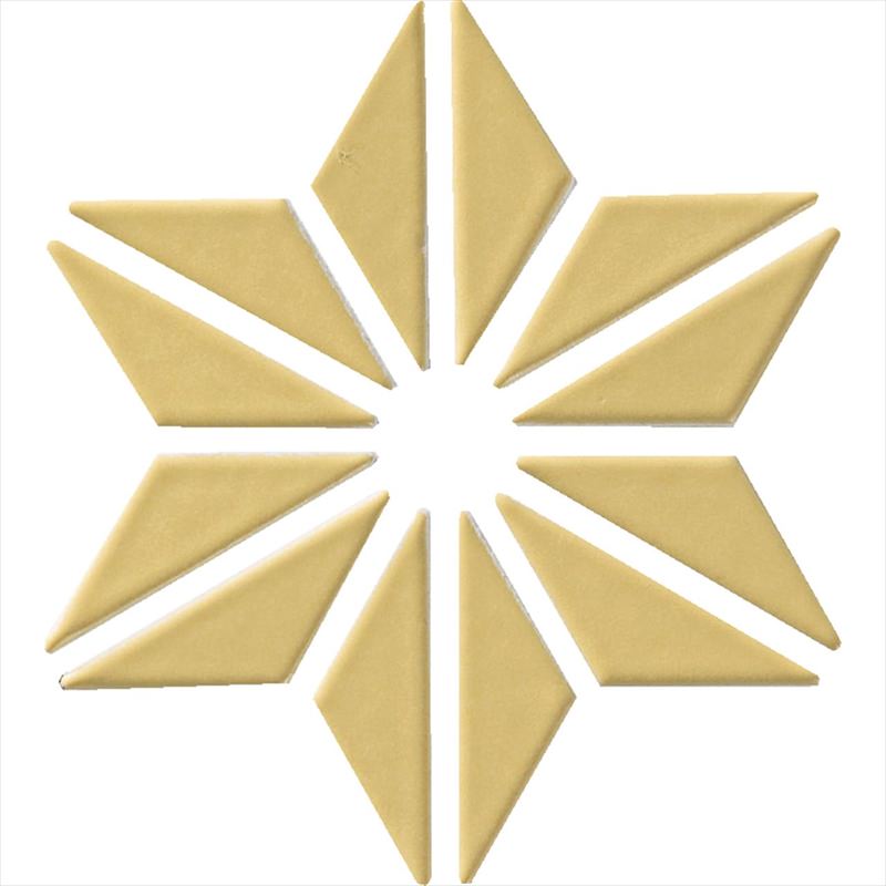 モザイクタイル 麻の葉 45×14三角形 [紙貼り] 色:FRO-006 53828NMK