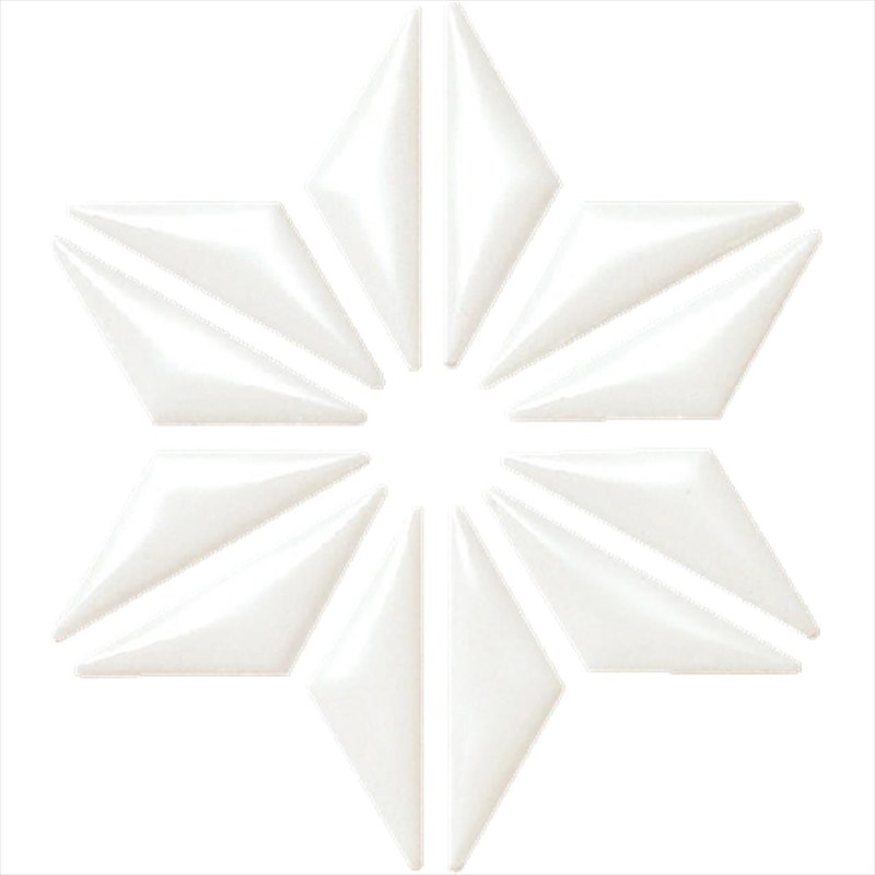 モザイクタイル 麻の葉 45×14三角形 [紙貼り] 色:FRO-021