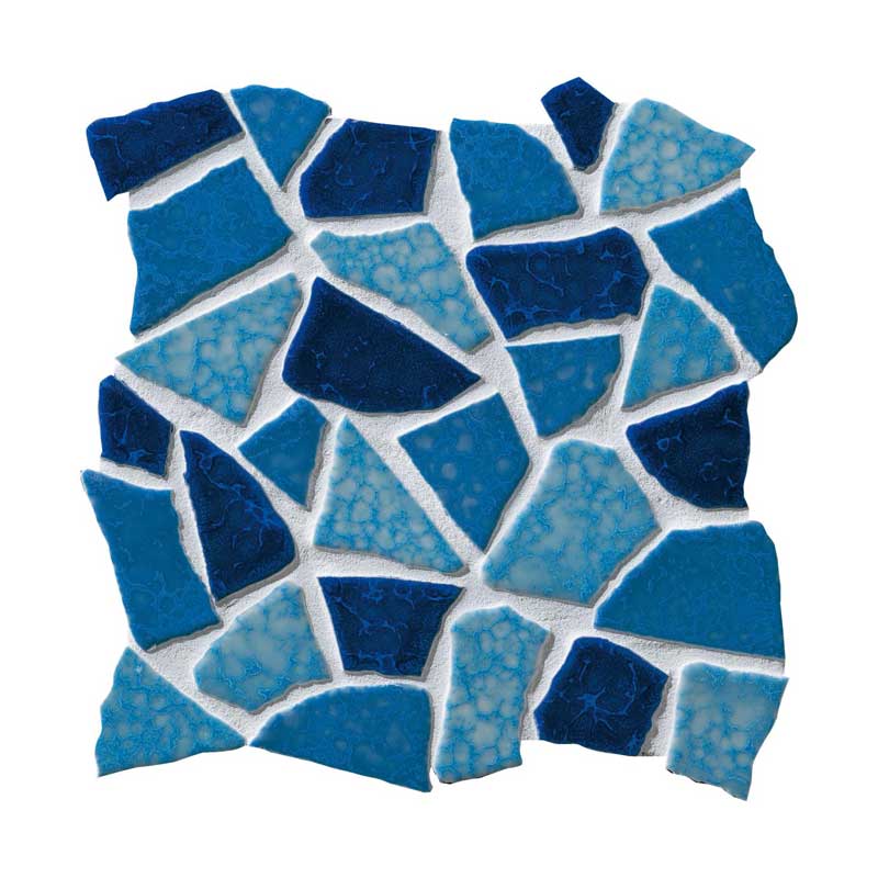 モザイクタイル クラッシュタイル 乱形(施釉/窯変カラー) [紙貼り] 色