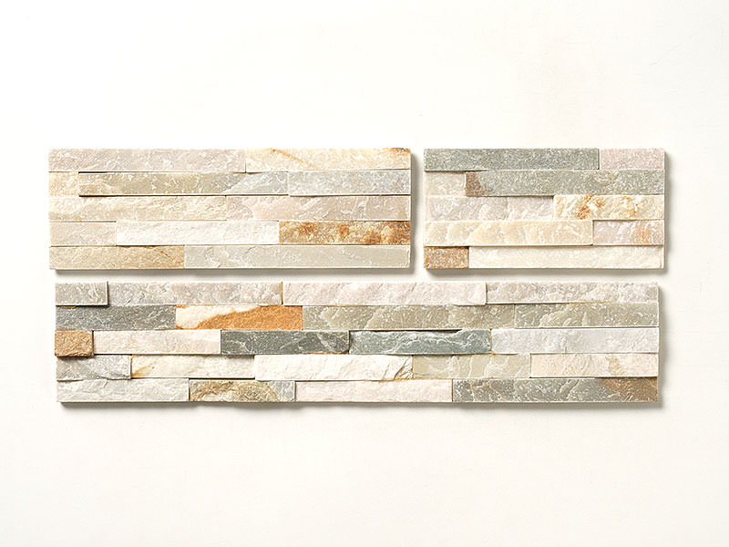 最終処分セール】 壁用石材パネル 天然石ボーダー フラットタイプ