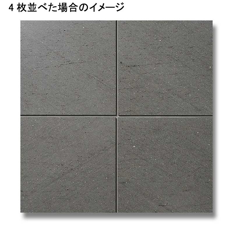 玄武岩 バサルティーナ(穴アキ) 400角 水磨き仕上げ (メーカー: XRO