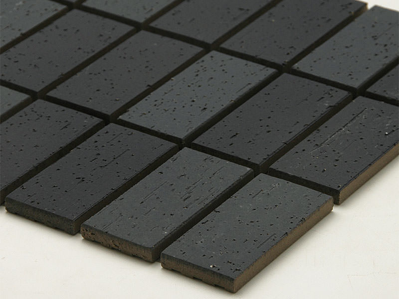 外装モザイクタイル 50mm二丁平(45二丁平) ラフ面状 表面紙貼り ブルー