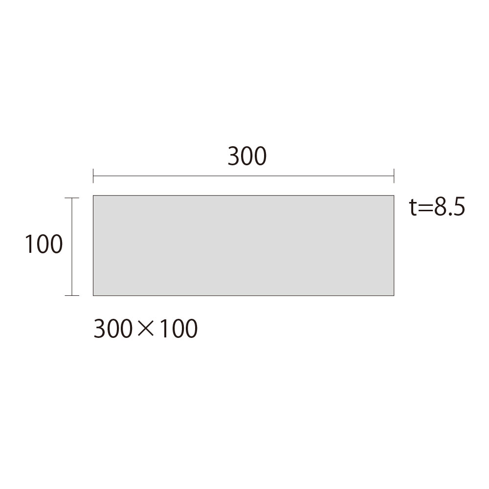 壁タイル ホワイトロード[SUM] 300×100平 色:SUM-1 61567DTT | タイル