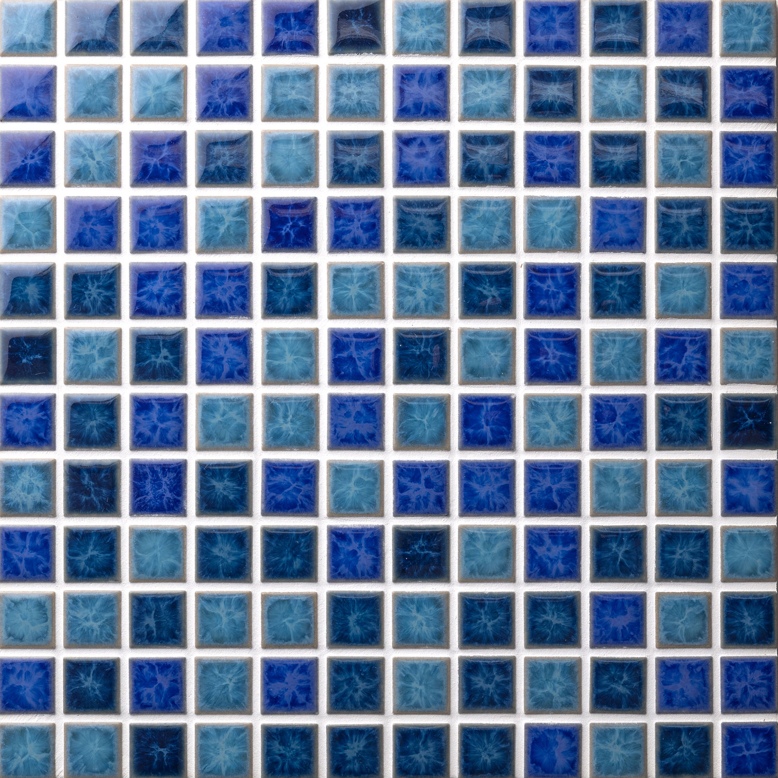 モザイクタイル オーシャンブルーシリーズ 22角平 色:OC-MIX3 64280MMS