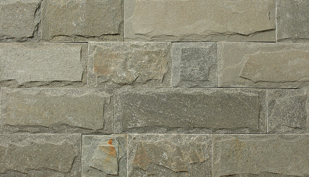 壁用石材 グレー系石英岩 ランダムボーダー 120mm幅 _限定品 77033LBM