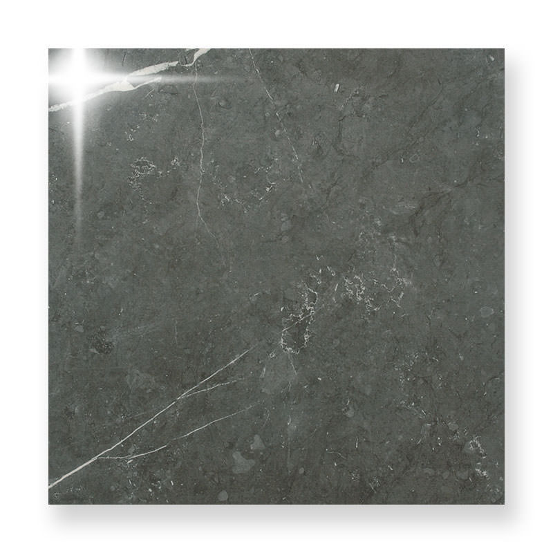 大理石調タイル 600角 磨き面(鏡面) グレー系 77056KOM | タイルライフ