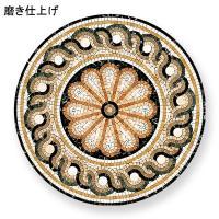 大理石モザイク パターン600丸 磨き design-438 (14438ZKT)