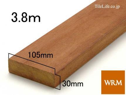 ����� 30 x 105 x 3800mm (�᡼����: WRM)(15124WRM)