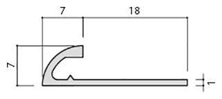 副資材:リクシル(INAX) 装飾見切り材 (壁用) 壁見切りR 6 ホワイト(W) SM-2700R/W-6(21849TMN)