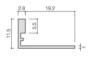 リクシル(INAX) 装飾見切り材 (壁用) 壁見切りL 10 シルバー(S) SM-2700L/S-10N