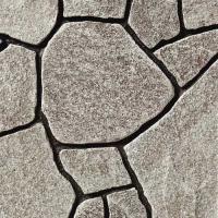 アンティーク加工  鉄平石(グレー系) 乱形 リサイクル石材 (29933KOM)