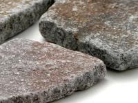 アンティーク加工  鉄平石(グレー系) 乱形 リサイクル石材 (29933KOM)
