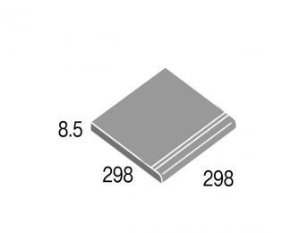 ブランドタイル:役物タイル ナッシュ 300mm角階段 3A(40763KWA)