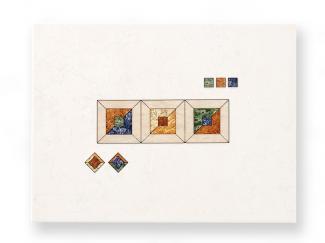 内装タイル:内装タイル 330×250角デザイン アイボリー系(44260TYK)