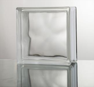 ガラス:ガラスブロック クリアシリーズ 190mm角×80mm厚 Cloudy ケース販売(44305JNO)