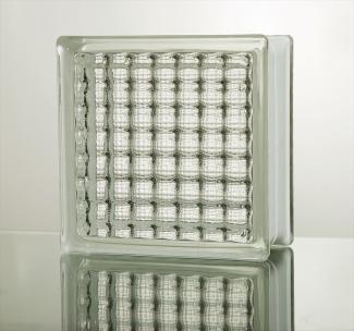 ガラス:ガラスブロック クリアシリーズ 190mm角×80mm厚 Crystal parallel ケース販売(44310JNO)