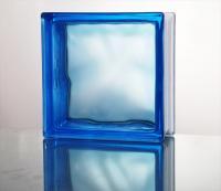 ガラスブロック クラウディシリーズ 190mm角×80mm厚 Blue (44327JNO)