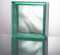 ガラスブロック クラウディシリーズ 190mm角×80mm厚 Turquoise (44333JNO)