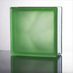 ガラスブロック ミスティクラウディシリーズ 190mm角×80mm厚 Green ケース販売 限定品 (44337JNO)