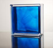 ガラスブロック インカラーシリーズ 190mm角×80mm厚 Blue (44344JNO)