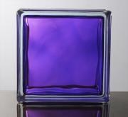 ガラスブロック インカラーシリーズ 190mm角×80mm厚 Purple (44346JNO)