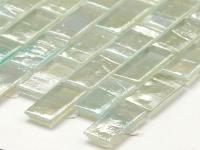 ガラスモザイク 31×15mm角レンガ張り 表面紙張り <ケース販売> ライトグリーン系(401) (48309MCN)