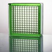 ガラスブロック パラレルシリーズ 190mm角×80mm厚 Green (48896JNO)
