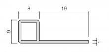 リクシル(INAX) 装飾見切り材 (壁用) 壁見切りC 8 ブラック(MB) SM-2700C/MB-8 (51579TMN)