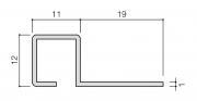 リクシル(INAX) 装飾見切り材 (壁用) 壁見切りC 10 ブラック(MB) SM-2700C/MB-10 (51580TMN)