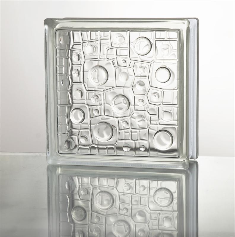 ガラスブロック クリスタルクリアー 35個セット商品（W190×H190×D80mm） - 1