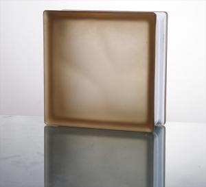 ガラスブロック ミスティクラウディシリーズ 190mm角×80mm厚 brown 1個単位販売 限定品