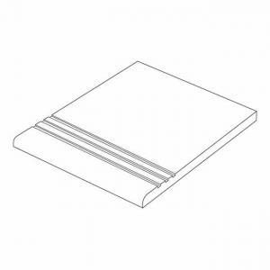 役物タイル 300角平階段 ライトグレー系